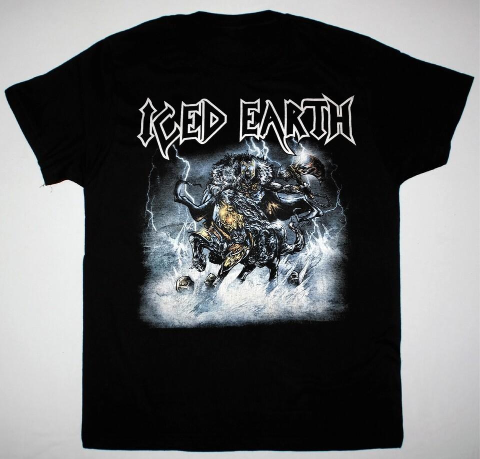 Iced Earth Night Of The Stormrider T-Shirt Short Sleeve Black Men S to 5XL BE127 Unisex T-Shirt XXXL