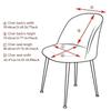 1/2/4/6Pcs Solid Color Stretch Low Back Duckbill Dining Chair Covers Stretch Dining Seat Cover for Kitchen Hotel Office Navidad