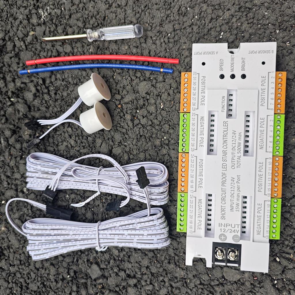 Oświetlenie schodowe LED Czujnik ruchu PIR Kontroler do automatycznych schodów drabinowych