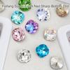 10pcs 3D Nail Charms Pointed Bottom Nail Rhinestones for DIY Nail Decoration Nails Art Projects Embellishments Crafts