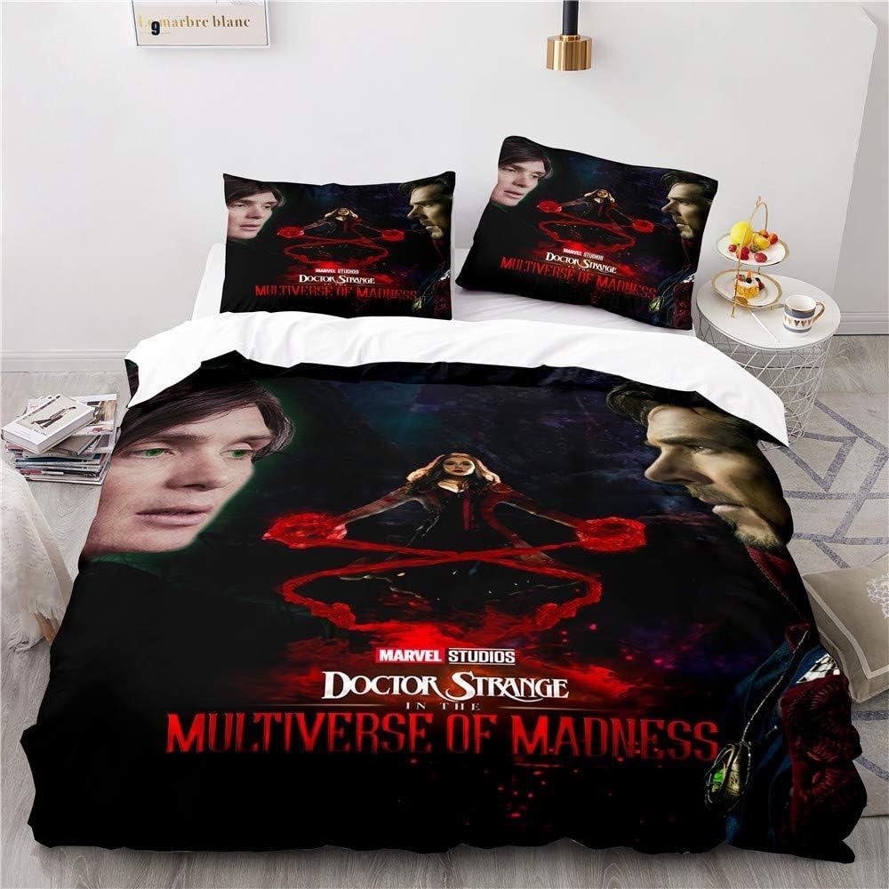 Doctor Strange Bettwäsche-Set Bettbezug-Set Leicht Weich Bettbezug Dekorative Bettwäsche Für Teenager Jungen Mädchen Geschenk Groß