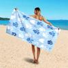 Hai-Schwarm Handtuch Ozeanblau Raubtier Design Stranddecke Abenteuer-Thema Poolseite Liege Kräftig