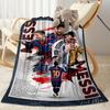 Messi 185 Blanket Ultra-Soft Great for Office Sofa Office Chair for All Seasons Stylish Decor Best Holiday Gift for Friends Family