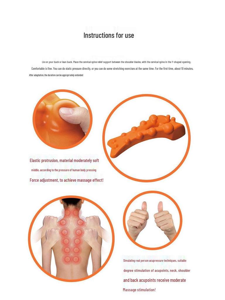 Acupressure Lumbar & Cervical Spine Massage Pillow