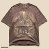 Vintage Boar Wilderness Tee, Canyon Forest Scene Illustration Graphic Shirt, Rustic Wildlife Comfort Colors® Top