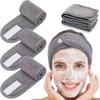 Hair Strap with Adjustable Fastener Tape Comfortable Velvet Cloth Fast Absorption Makeup Bathing Dressing Exercise Hair Band