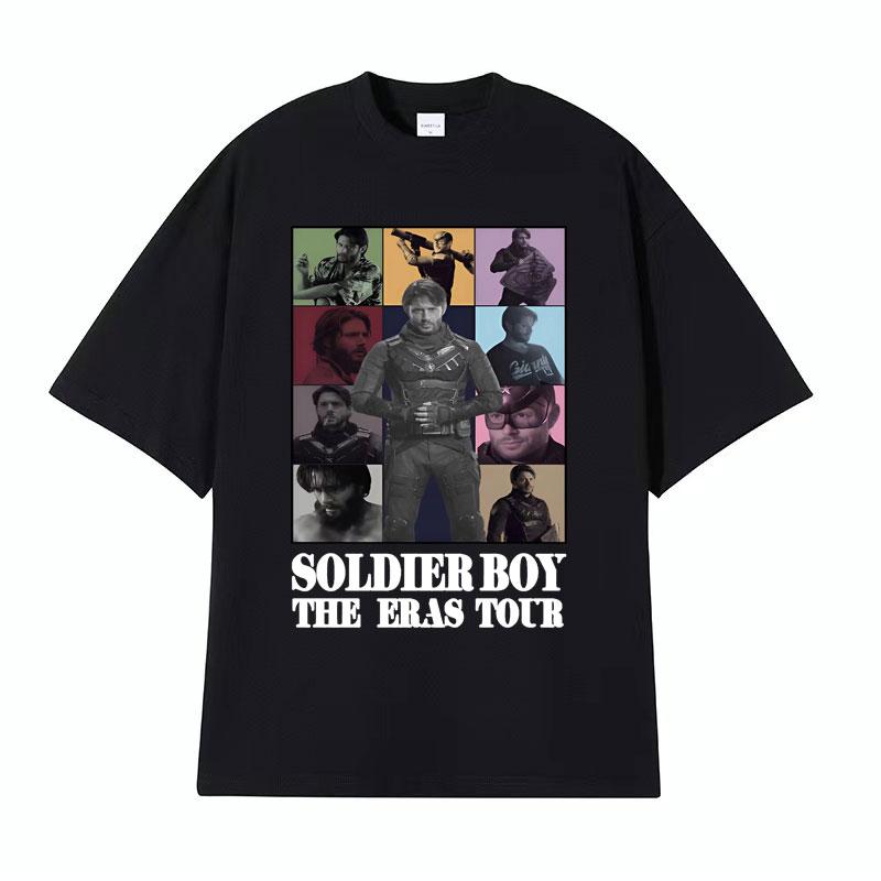 Limited Soldier Boy The Eras Tour T Shirt The Homelander The Boys Season 4 Tshirts for Unisex 90s Vintage Fashion Oversized Tshirt