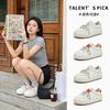 Leder-Board-Schuhe Damen Frühling Neu Dicksohlige Vielseitige Board-Schuhe Zeigen Dünne Weiße Schuhe Damen Freizeit Sport Damen Schuhe Trend