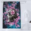 Halloween Shower Curtain Horror Night Bloody Sugar Skull Bathroom Bathtub Screen for Bathroom Decor Skeleton Waterproof Curtains