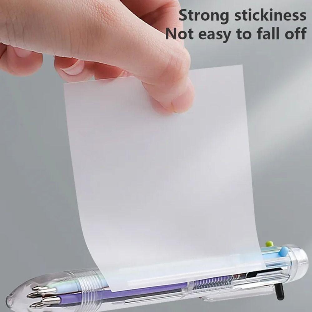 50 Sheets Transparent Sticky Notes Waterproof Paper Sticker Portable Note Paper