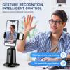 Auto Face Tracking Tripod 360° Rotating Cell Phone Photo and Video Kits Stand, No App, Camera Stand with Remote and Gesture Control, Rechargeable