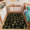 Ancient Egyptian Symbols Pattern Design Patterned carpet, suitable as a non slip play mat for the living room and bedroom sofa