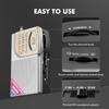 Portable Multi-Band FM/AM/SW Radio for Outdoor Use and Seniors