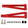 2Pcs RC Car Front Swing Arm Aluminum Alloy Lightweight Suspension Arm Set for ARRMA 1 8 Red