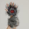 Faux kožušiny Kočičí drápy Rukavice bez prstů Kožešinový oblek Zvířecí Liščí tlapky Halloween Cosplay Kostýmové doplňky