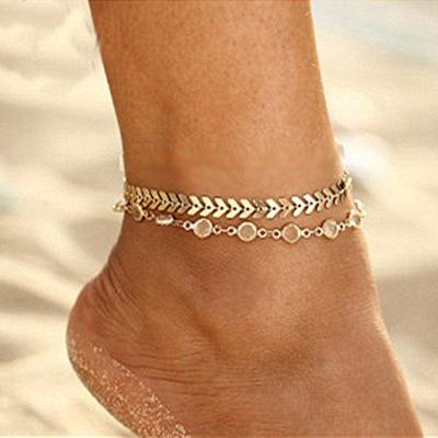 3pcs/set Simple Chain Anklets For Women Beach Foot Jewelry Leg Chain Ankle Bracelets Women Accessories