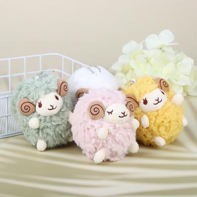 1Pc Backpack Decor Sheep Plush Pendant Cute Mini Sheep Plush Pendant Soft Lamb Doll Ornament Keychain For Car Decoration