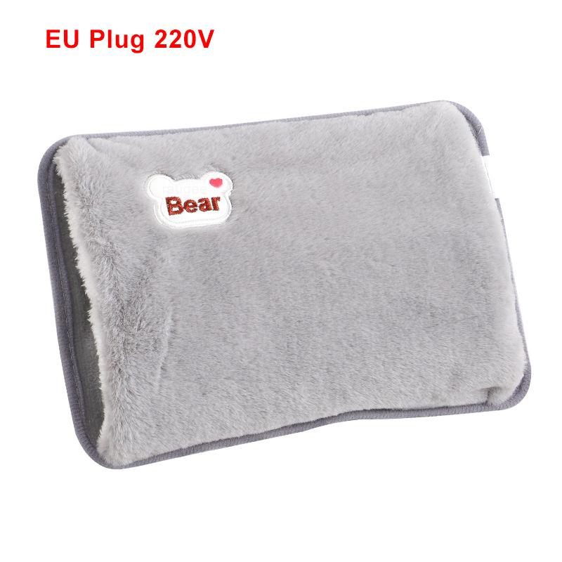 Hand Warmer Electric Hand Heater Portable Hand Heating Warmer Rechargeable Electric Hot Water Bag Heated Gloves Warm Hand Pocket серый