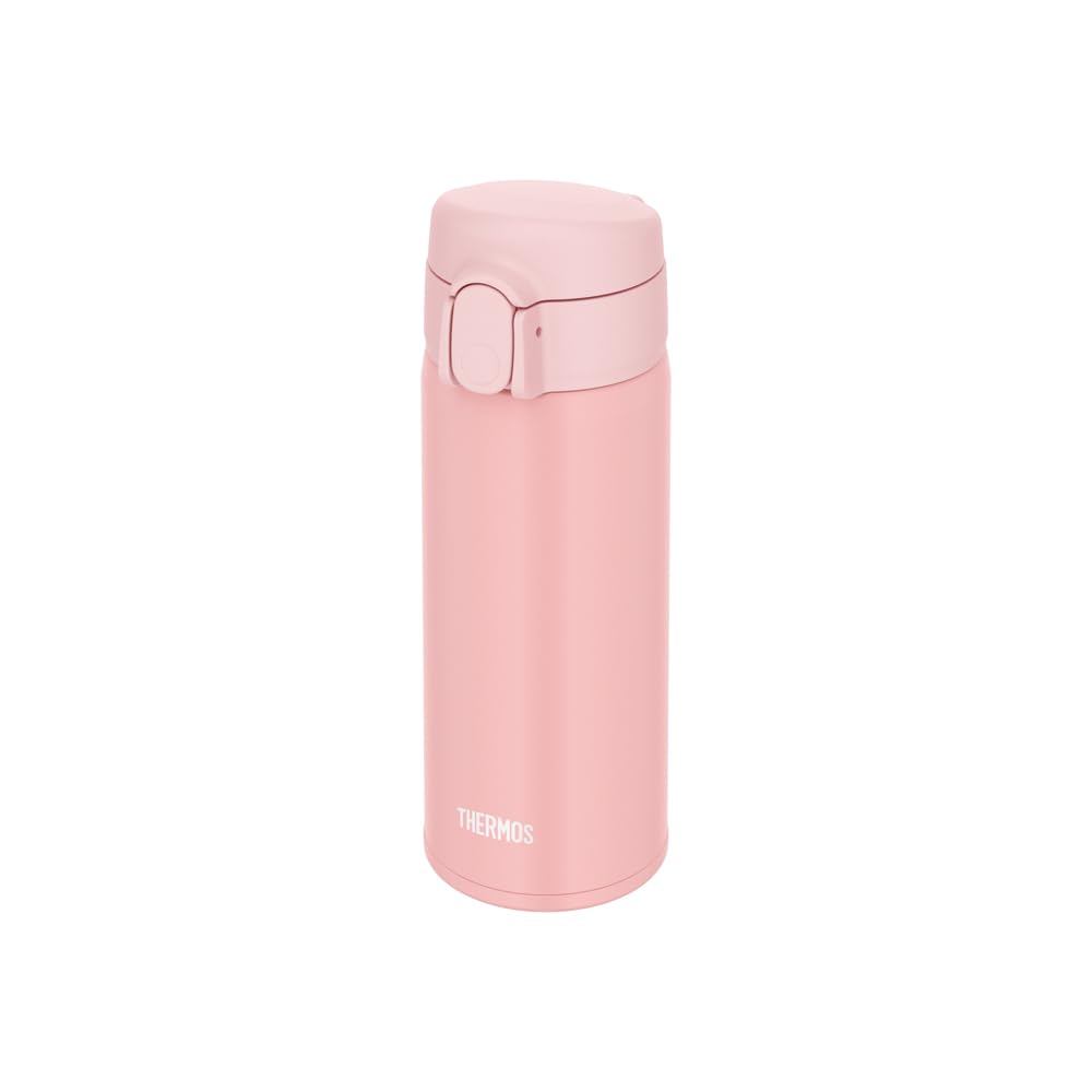 Thermos Vacuum Insulated Straw Bottle, 410ml, Pink Beige, for Kids, Perfect for School or Kindergarten, FJV-400F PBE