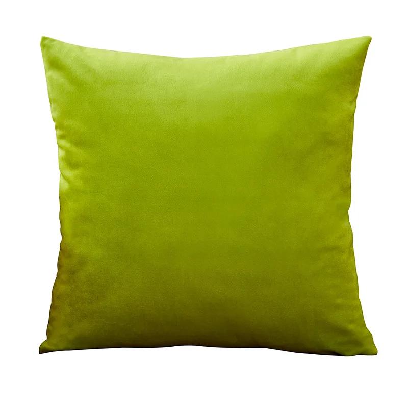 Fluwelen Kussensloop Zachte Kussensloop 45x45 cm Kussensloop voor Woonkamer Bank Decoratie Scandinavische Woondecoratie Sierkussenhoes 40x40cm yellow