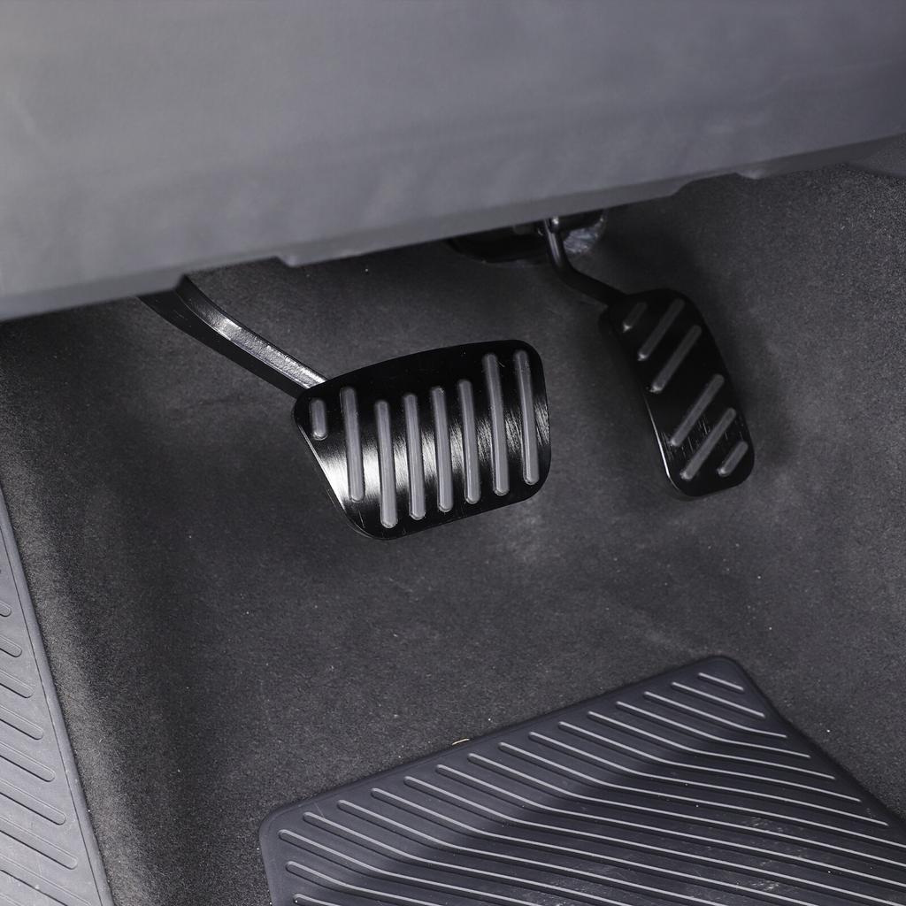 Black Footrest Gas Brake Pedal Trim Cover For Toyota Land Cruiser LC250 24+