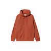 FW22 Solid Color Hooded Drawstring Pullover Long Sleeve Sweatshirt Men Sweatshirt Orange I026384-1DG-XX