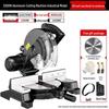 10-Inch High Precision Aluminum Alloy Miter Saw for Multifunctional Wood & Metal Cutting, 45 Degree Configuration.