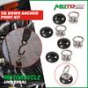 4Pack Round/Square Tie Down Anchor Point Kit Bolt On Track Fitting with Quick Release Compatible with Pickup Truck