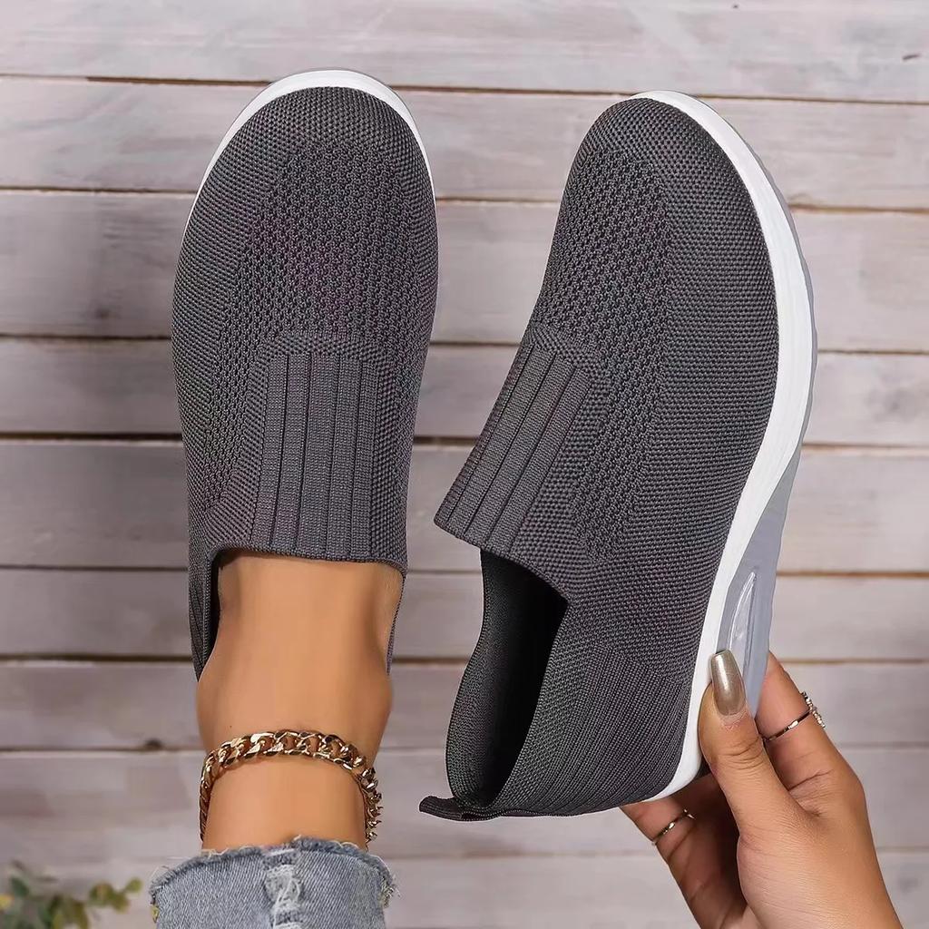 Fashion Women's Shoes New Tennis Thick Sole Summer Breathable Casual Sneakers Soft Sole Daily Lazy Sneakers Outdoor Walking Shoes