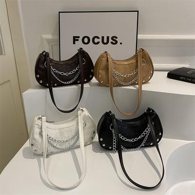 Women's New Korean Style Personalized Shoulder Bag Fashionable Simple Armpit Bag Casual Handbag