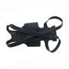 Comfortable Black Dog Back Support Vest Breathable Reusable Pet Orthopedic Support Brace Adjustable Dog Chest & Back Bracket Dog