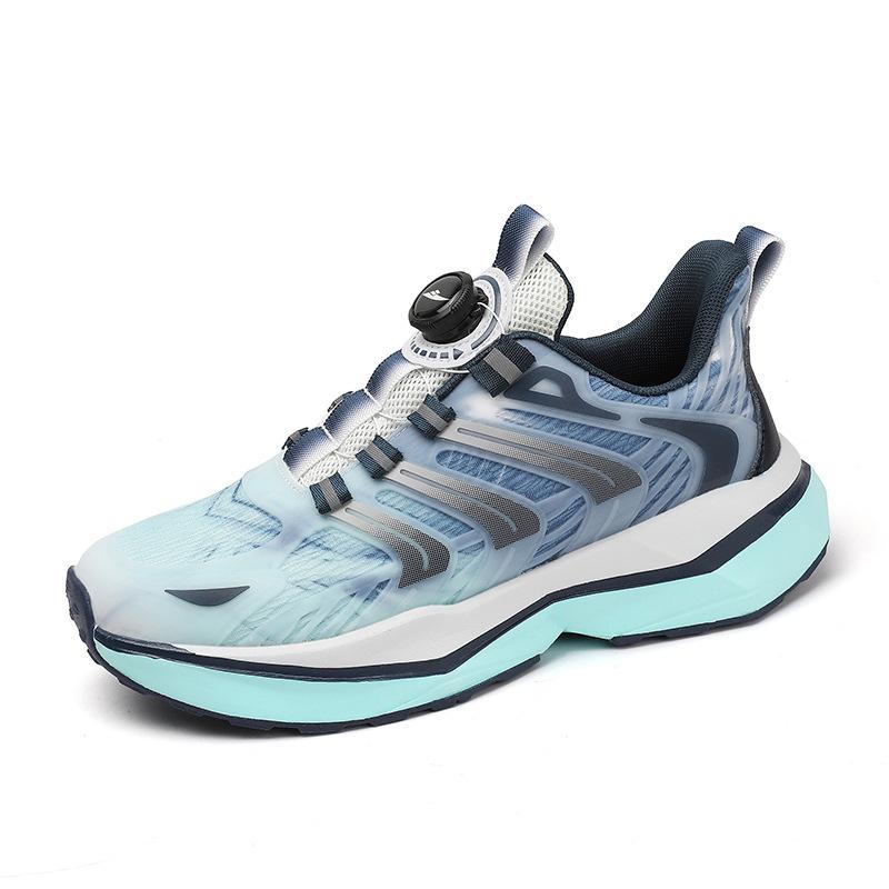 

Children s sports shoes 2025 autumn new double mesh breathable running shoes boys and girls rotating button casual sports shoes 38