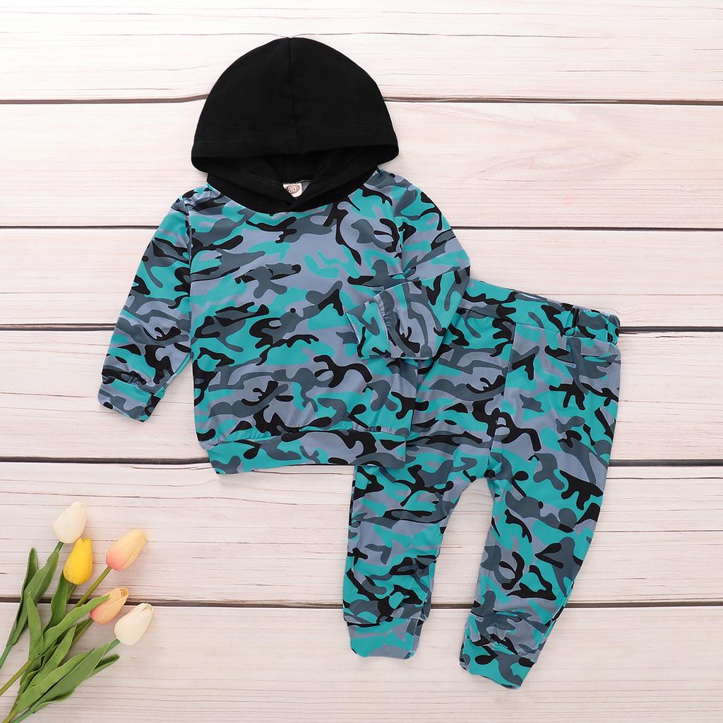 Children's Camouflage Top and Pants Set