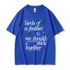 Birds of A Feather Hit Me Hard and Soft Album Print T Shirt Male Casual Oversized Tops Tees Unisex Women Hip Hop Fashion Tshirts