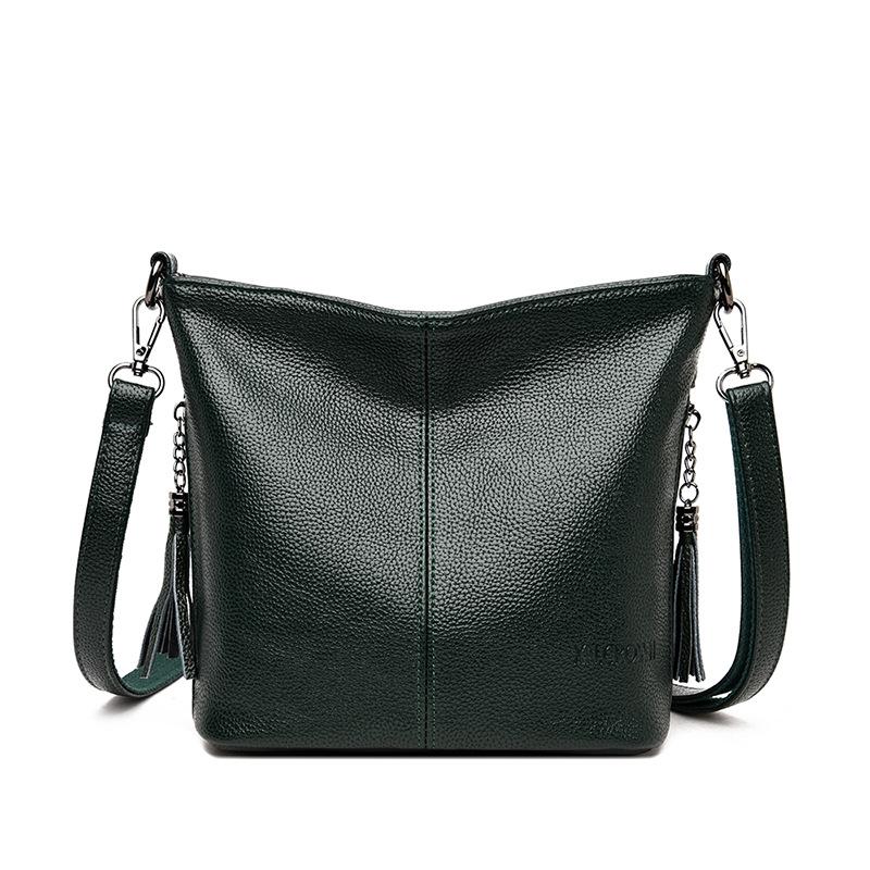 2022 European & American Retro Tassel Soft Leather Crossbody Bag - Casual, Versatile Single Shoulder Handbag for Women