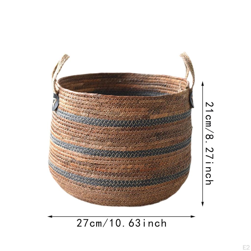 Woven Basket for Laundry And Storage, Organizer Toys Blankets in Bedroom