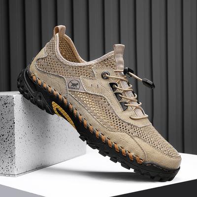 Pantofi de vară cu plasă de marime mari, casual, eleganti, pantofi pentru bărbați, anti-alunecare, respirabili, comozi, pantofi de drumeție, sandale pentru bărbați de lux