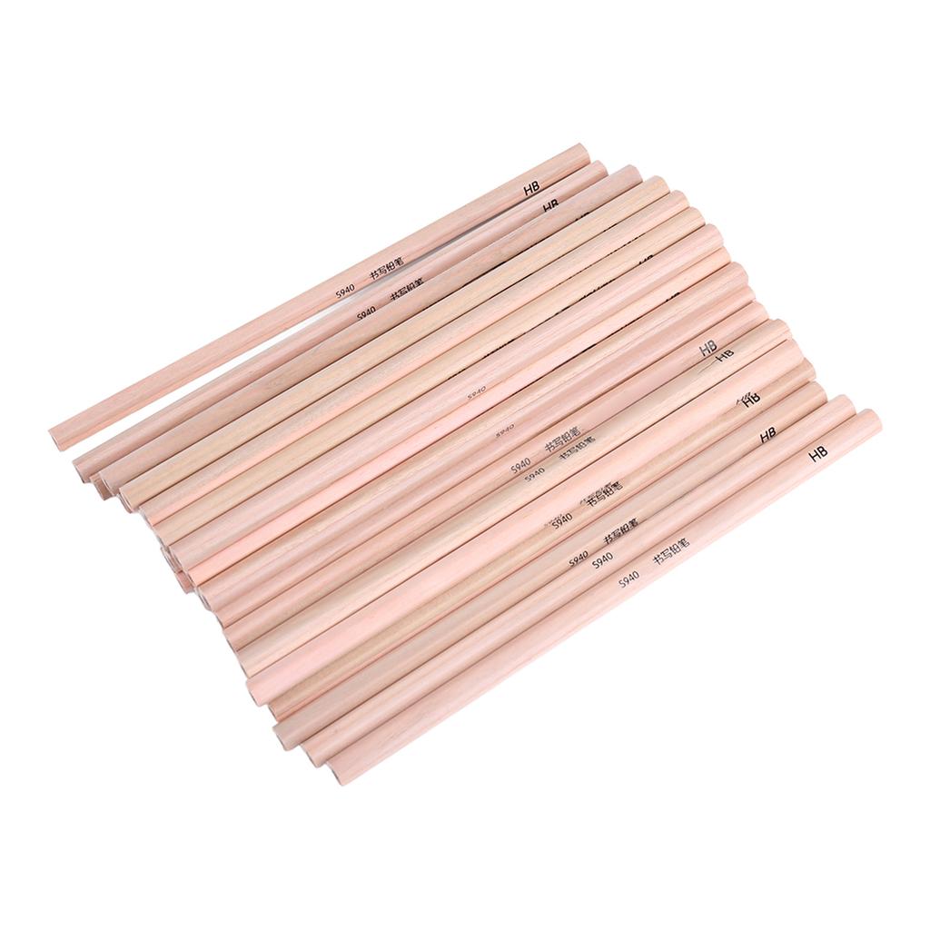 30 szt. Ołówków HB Sześciokątne Gładko Piszące Zapobiegają Łamaniu Drewniane Ołówki do Szkicowania Rysowania