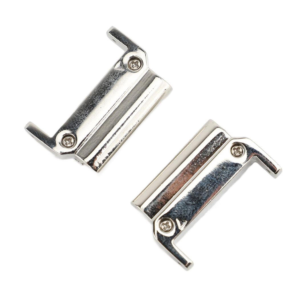 1 Pair Metal Watch Band Adapter for Quick Fit Watch Replaceable Connector for Replacement Silver