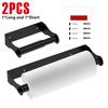 2Pcs Paper Towel Holder Stainless Steel Wall-mounted Kitchen Roll Holder Square Paper Towel Rack Under Cabinet for Home Bathroom