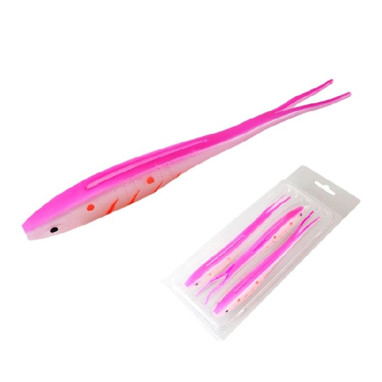 Soft Lure 17.5cm 18g Artificial Swimbait Forked Tail Fishing Lure Elastic Baits Fishing Tackle Accessories