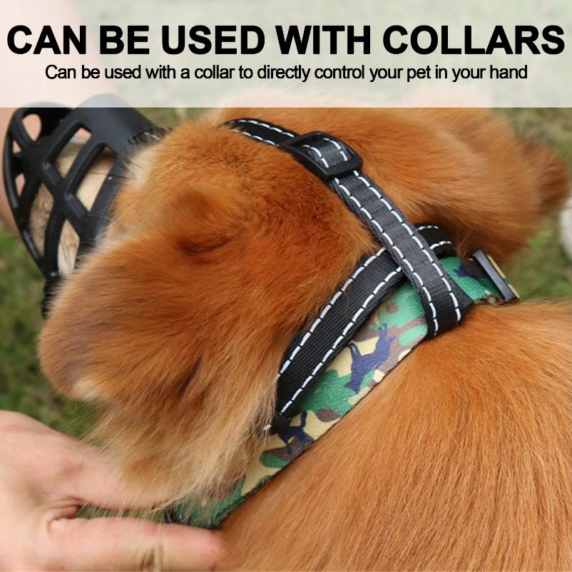 Soft Plastic Dog Muzzle Lightweight Cage Dog Mouth Cover Suitable for Grooming Trimming Training