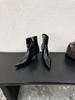 European and American temperament versatile and thin pointed thin heel short boots