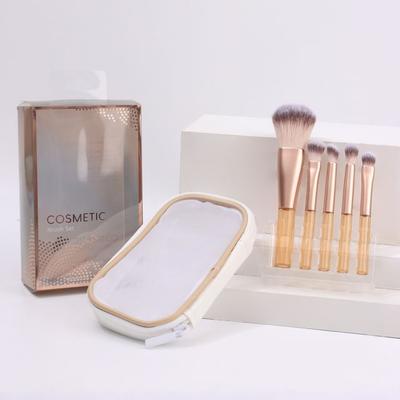 ZOREYA - Set of 5: Portable Makeup Brush with Mesh Case