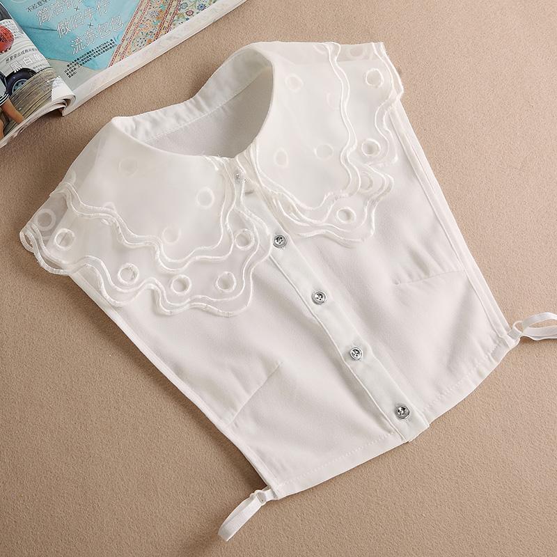 Perfekte Übereinstimmung Weißer Falscher Kragen Spitze Falscher Kragen Hemd Abnehmbare Kragen Für Frauen Falsche Bluse Halsbekleidung Bekleidungszubehör Nep Kragen
