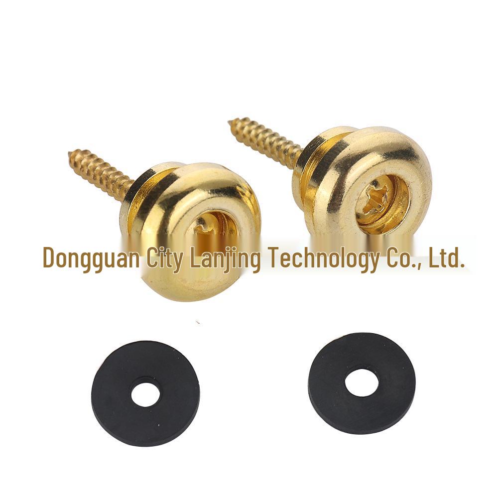 Electric & Acoustic Guitar Metal Strap Button Set