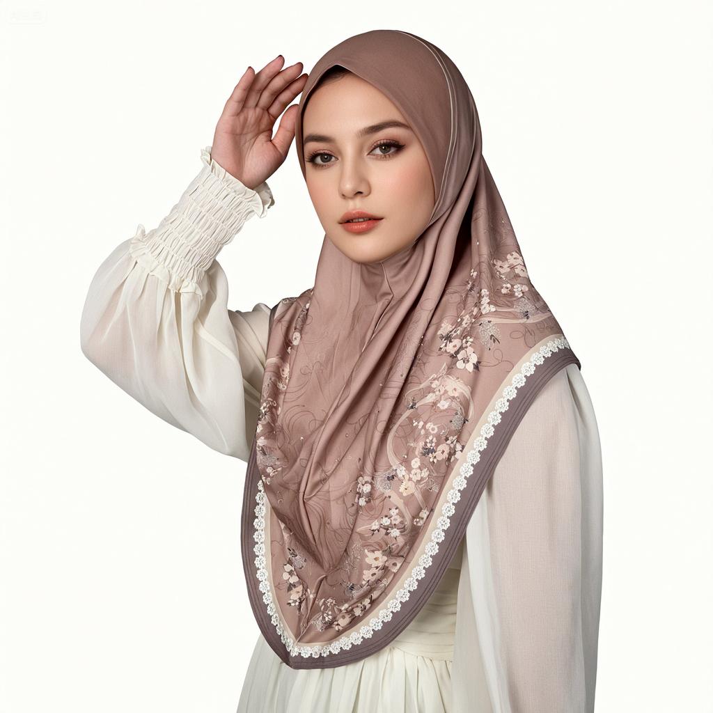 Malaysia Women Print Hijabs Shawl Arab Head Wrap Bonnet Long Scarf Scarves