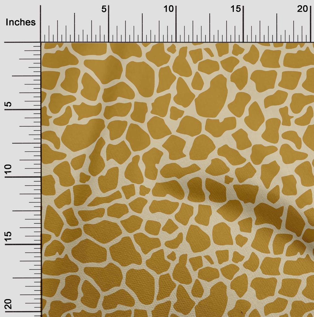 oneOone Cotton Flex Lime Green Fabric Giraffe Animal Skin Sewing Fabric By The Yard Printed Diy Clothing Sewing Supplies 40 Inch