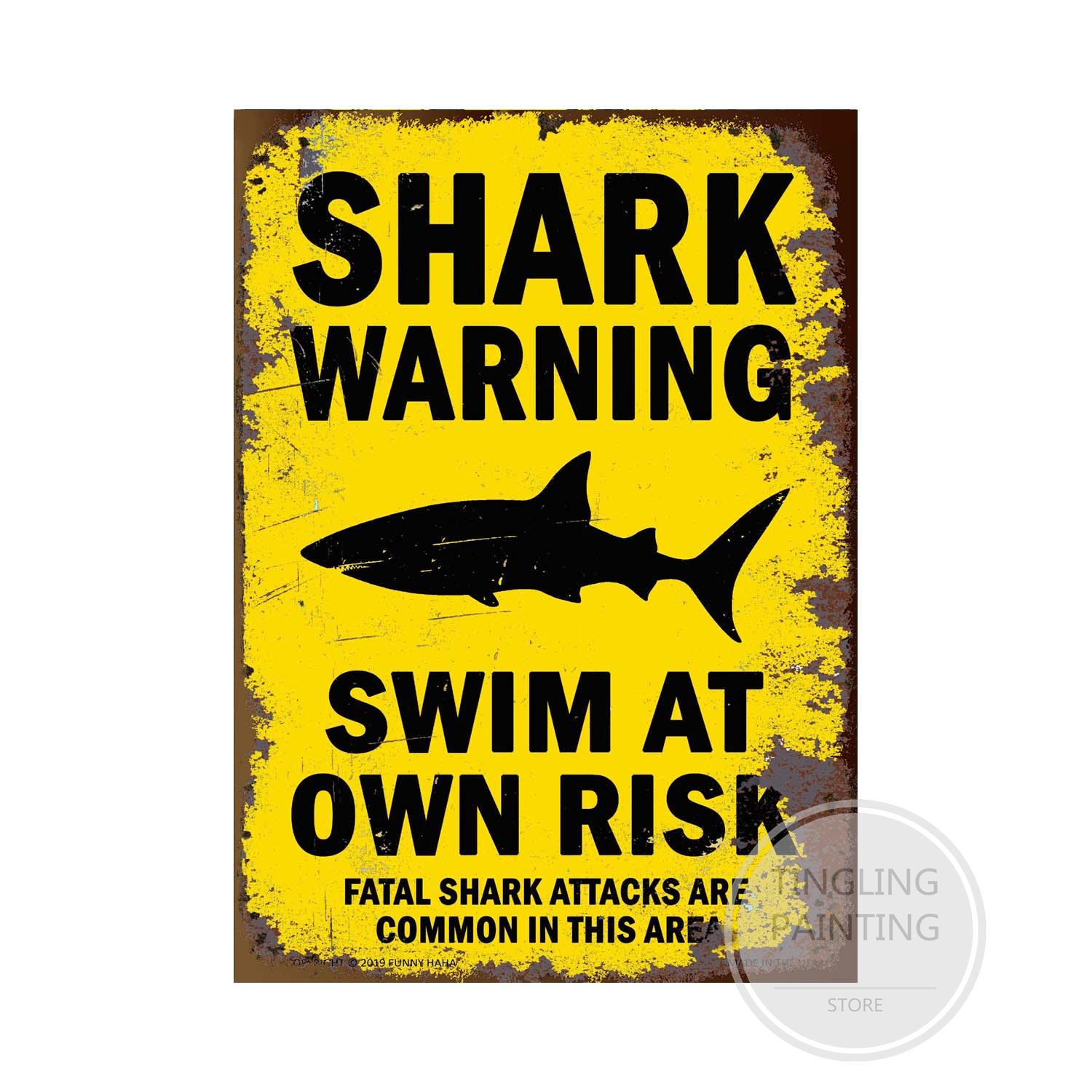 

Металлический жестяной знак, предупреждение о темной опасности, знаки зомби, персонализированный постер ужасов, настенный художественный декор для бара, паба, клуба, опасная зона, железный бренд 20x30cm