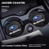 2Pcs Car Emblem Anti-Slip Pad Water Cup Holder Drink Coaster For Subaru STI Impreza Legacy WRX BRZ Forester XV Outback Crosstrek Z10